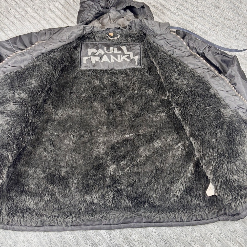 Paul Frank men's XL faux‎ Fur inside lining Full zip jacket - Picture 2 of 16